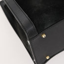 GUCCI Bamboo Hand Bag Suede Black Gold 002 123 0260 Auth ep13604-14