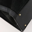 GUCCI Bamboo Hand Bag Suede Black Gold 002 123 0260 Auth ep13604-16