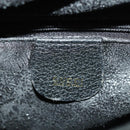 GUCCI Bamboo Hand Bag Suede Black Gold 002 123 0260 Auth ep13604-19