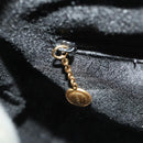 GUCCI Bamboo Hand Bag Suede Black Gold 002 123 0260 Auth ep13604-20
