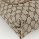 GUCCI GG Supreme Web Sherry Line Tote Bag PVC Beige Auth ep13605-11