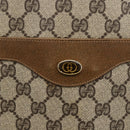 GUCCI GG Supreme Web Sherry Line Tote Bag PVC Beige Auth ep13605-14