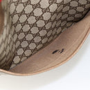 GUCCI GG Supreme Web Sherry Line Tote Bag PVC Beige Auth ep13605-19