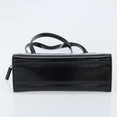 GUCCI Tote Bag Patent leather Black Silver Auth ep13611-5