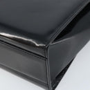 GUCCI Tote Bag Patent leather Black Silver Auth ep13611-9