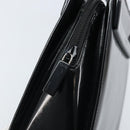 GUCCI Tote Bag Patent leather Black Silver Auth ep13611-10