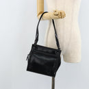 GUCCI Tote Bag Patent leather Black Silver Auth ep13611-24
