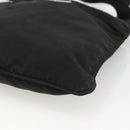 PRADA Umhängetasche Nylon Schwarz Silber Auth ep13614-9