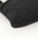 PRADA Umhängetasche Nylon Schwarz Silber Auth ep13614-14