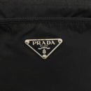 PRADA Umhängetasche Nylon Schwarz Silber Auth ep13614-17