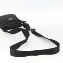 PRADA Umhängetasche Nylon Schwarz Silber Auth ep13614-7