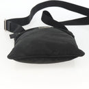 PRADA Umhängetasche Nylon Schwarz Silber Auth ep13614-5