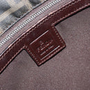 FENDI Zucca Canvas Hand Bag Black Brown Auth ep13621-17