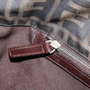 FENDI Zucca Canvas Hand Bag Black Brown Auth ep13621-20
