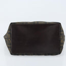 FENDI Zucca Canvas Hand Bag Black Brown Auth ep13621-5