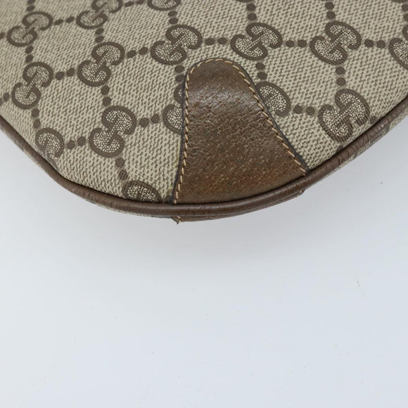 GUCCI GG Supreme Web Sherry Line Bag PVC Beige Red 904 02 026 Auth ep13622