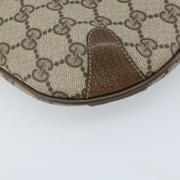 GUCCI GG Supreme Web Sherry Line Bag PVC Beige Red 904 02 026 Auth ep13622