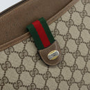 GUCCI GG Supreme Web Sherry Line Bag PVC Beige Red 904 02 026 Auth ep13622-18