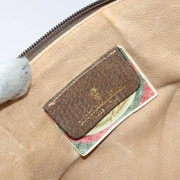 GUCCI GG Supreme Web Sherry Line Bag PVC Beige Red 904 02 026 Auth ep13622