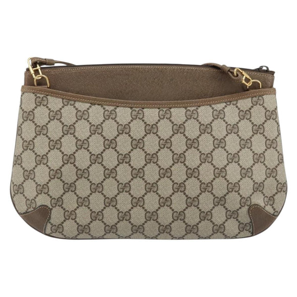 GUCCI GG Supreme Web Sherry Line Bag PVC Beige Red 904 02 026 Auth ep13622