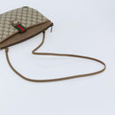GUCCI GG Supreme Web Sherry Line Bag PVC Beige Red 904 02 026 Auth ep13622-7