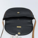 Christian Dior Shoulder Bag Leather Black Gold Auth ep13624-10