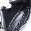 Christian Dior Shoulder Bag Leather Black Gold Auth ep13624-11