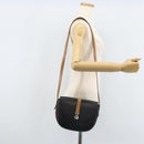 Christian Dior Shoulder Bag Leather Black Gold Auth ep13624-21