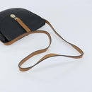 Christian Dior Shoulder Bag Leather Black Gold Auth ep13624-7