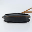 Christian Dior Shoulder Bag Leather Black Gold Auth ep13624-5