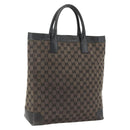 GUCCI GG Canvas Hand Bag Silver Navy 002 1121 1669 Auth ep13625-1