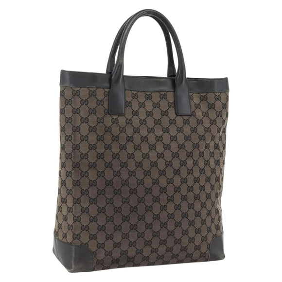 GUCCI GG Canvas Hand Bag Silver Navy 002 1121 1669 Auth ep13625