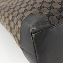 GUCCI GG Canvas Hand Bag Silver Navy 002 1121 1669 Auth ep13625-14