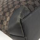 GUCCI GG Canvas Hand Bag Silver Navy 002 1121 1669 Auth ep13625-16