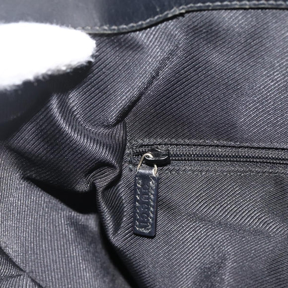 GUCCI GG Canvas Hand Bag Silver Navy 002 1121 1669 Auth ep13625