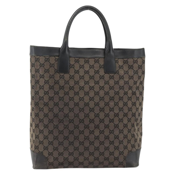 GUCCI GG Canvas Hand Bag Silver Navy 002 1121 1669 Auth ep13625
