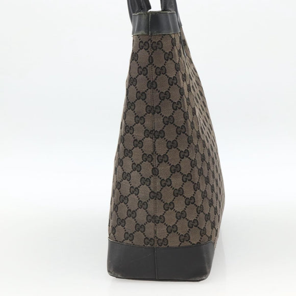 GUCCI GG Canvas Hand Bag Silver Navy 002 1121 1669 Auth ep13625