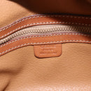 CELINE Macadam Canvas Hand Bag PVC Leather Brown Gold Auth ep13628-15
