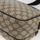 GUCCI GG Supreme Shoulder Bag PVC Beige Silver 114531 Auth ep13633-12