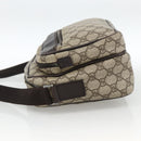 GUCCI GG Supreme Shoulder Bag PVC Beige Silver 114531 Auth ep13633-4