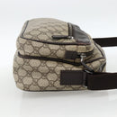 GUCCI GG Supreme Shoulder Bag PVC Beige Silver 114531 Auth ep13633-5