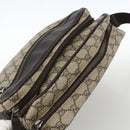 GUCCI GG Supreme Shoulder Bag PVC Beige Silver 114531 Auth ep13633-6