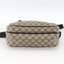 GUCCI GG Supreme Shoulder Bag PVC Beige Silver 114531 Auth ep13633-9
