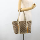 GUCCI GG Canvas Sherry Line Hand Bag Beige Gold 137396 Auth ep13635-22