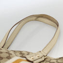 GUCCI GG Canvas Sherry Line Hand Bag Beige Gold 137396 Auth ep13635-8