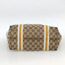 GUCCI GG Canvas Sherry Line Hand Bag Beige Gold 137396 Auth ep13635-5