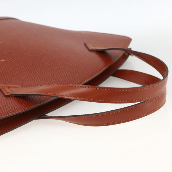 LOUIS VUITTON Epi Saint Jacques Hand Bag Brown M52263 LV Auth ep13637