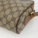 GUCCI GG Supreme Web Sherry Line Bag PVC Beige Gold 001 44 6655 Auth ep13643-16