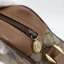 GUCCI GG Supreme Web Sherry Line Bag PVC Beige Gold 001 44 6655 Auth ep13643-9