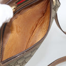 GUCCI GG Supreme Web Sherry Line Bag PVC Beige Gold 001 44 6655 Auth ep13643-11